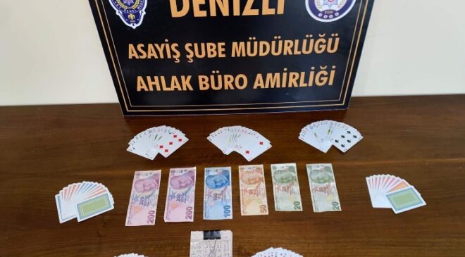 Denizli’de kumar operasyonunda toplam 14 kişi yakalandı