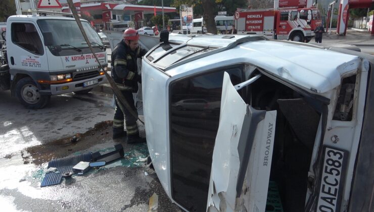 TERS DÖNEN OTOMOBİLDEN SAĞ ÇIKTI