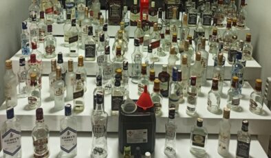 Yılbaşı öncesi piyasaya kaçak alkol sürmeye çalışan 8 şüpheli yakalandı