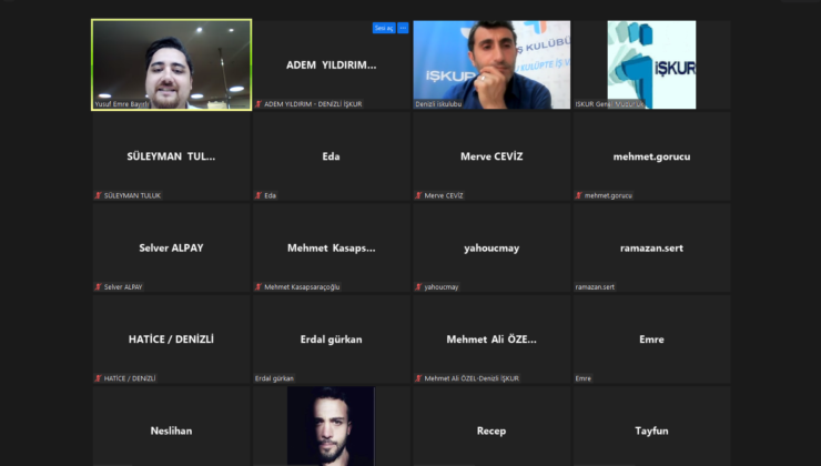 SANAL İSTİHDAM FUARINDA BİR ARAYA GELDİLER