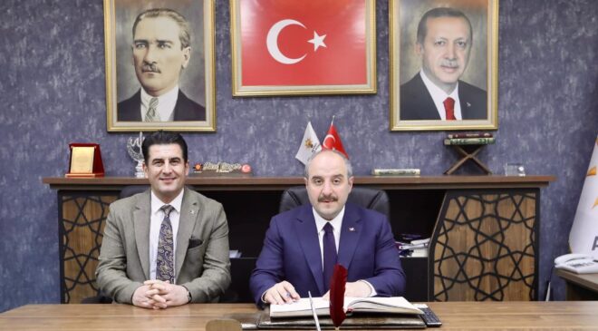 BAKAN VARANK, AK PARTİ İL BAŞKANI GÜNGÖR’Ü ZİYARET ETTİ