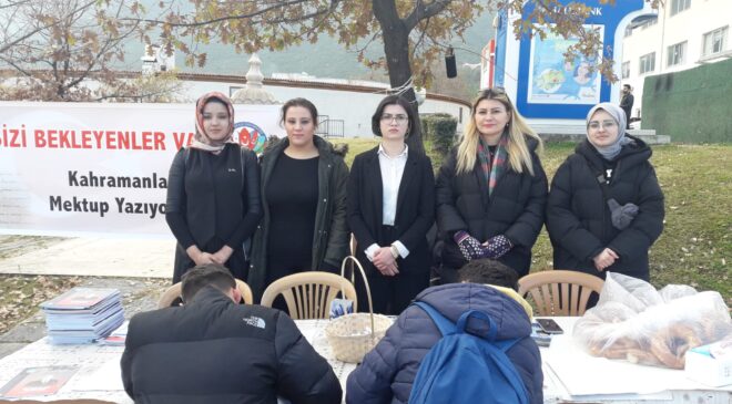 KAHRAMANLARA MEKTUP GÖNDERDİLER