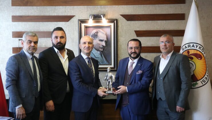 BAŞKAN ÖZBAŞ’I MAKAMINDA ZİYARET ETTİLER