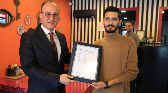 2023’ÜN İLK RUHSATINI BAŞKAN ÖRKİ TESLİM ETTİ