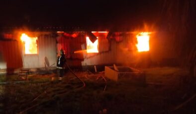 KONAKLAMA TESİSİ KÜLE DÖNDÜ