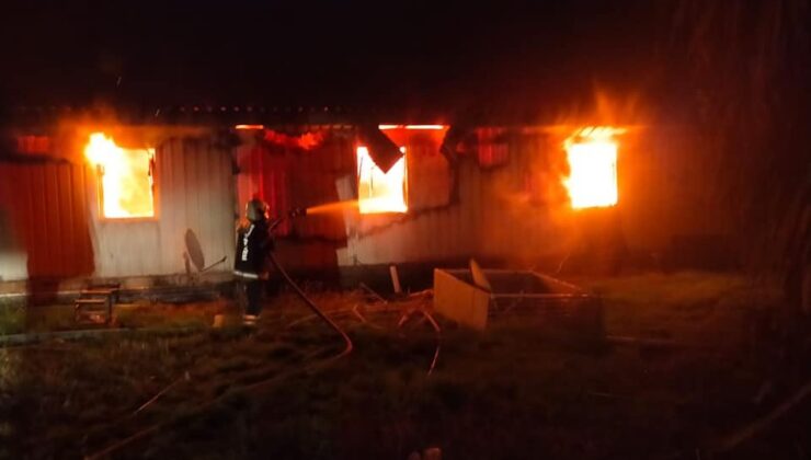 KONAKLAMA TESİSİ KÜLE DÖNDÜ