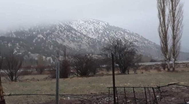 Denizli’ye yılın ilk karı düştü