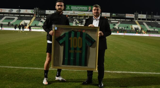 OĞUZ YILMAZ, DENİZLİSPOR’DA 100. MAÇINA ÇIKTI