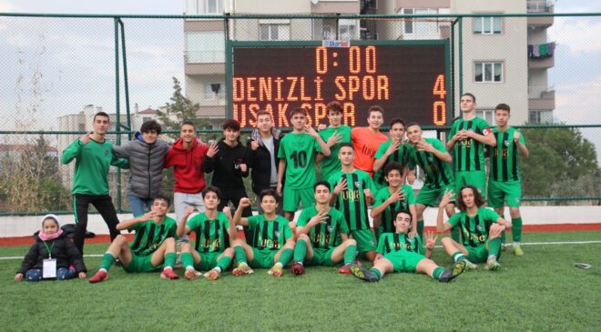 DENİZLİSPOR, U15’DE UŞAKSPOR’U 4’LEDİ