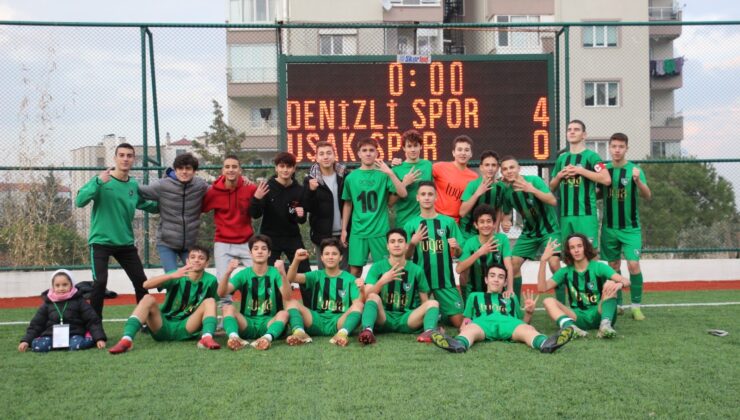 DENİZLİSPOR, U15’DE UŞAKSPOR’U 4’LEDİ