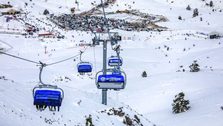 DENİZLİ KAYAK MERKEZİ AKINA UĞRADI