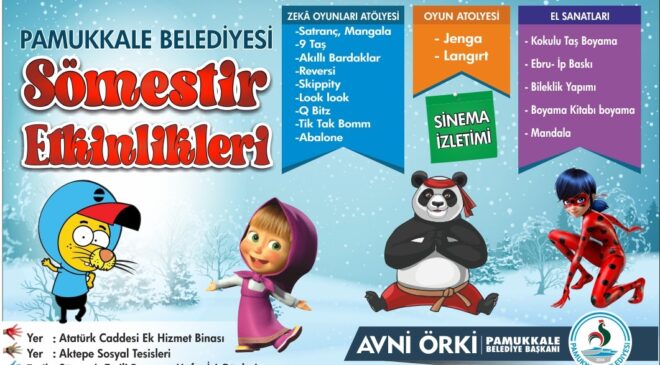 ÇOCUKLARA ÖZEL SÖMESTİR ETKİNLİĞİ DÜZENLENECEK