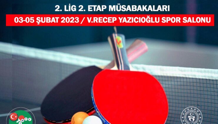 MASA TENİSİ 2. LİG HEYECANI DENİZLİ’DE