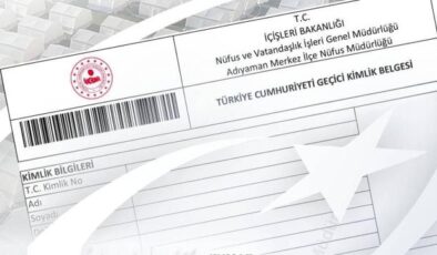 DEPREMZEDELER GEÇİCİ KİMLİK BELGELERİNİ E- DEVLET’TEN ALABİLECEK