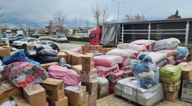 MAKSİAD’IN YARDIM TIRI DEPREM BÖLGESİNDE