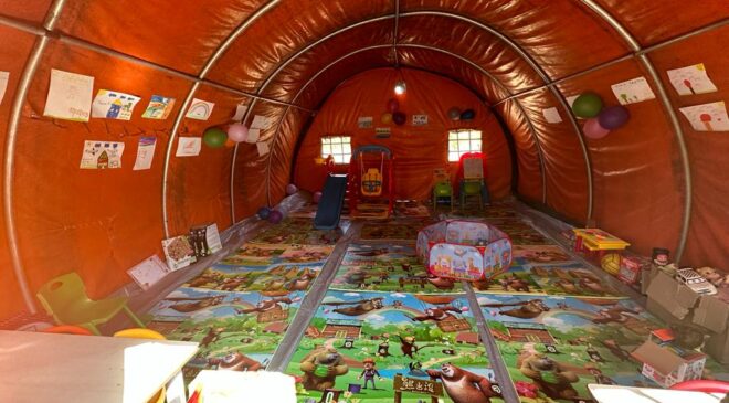 BÜYÜKŞEHİR’DEN DEPREM BÖLGESİNDE ÇOCUK OYUN ALANLARI