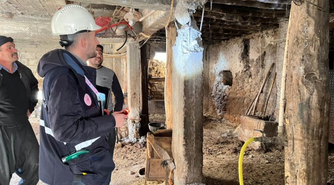 14 KİŞİLİK EKİP HASAR TESPİT ÇALIŞMALARINA KATILIYOR