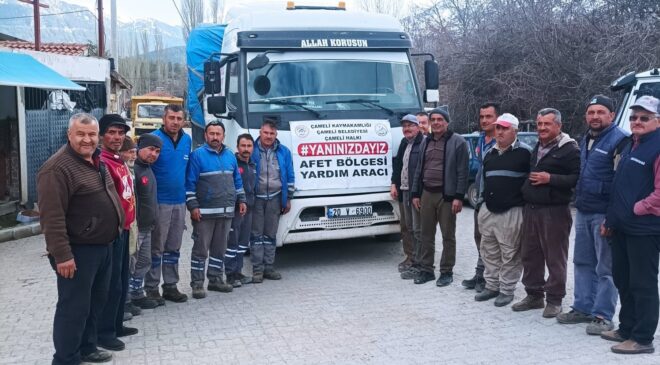 ÇAMELİ’DEN DEPREM BÖLGESİNE ODUN DESTEĞİ