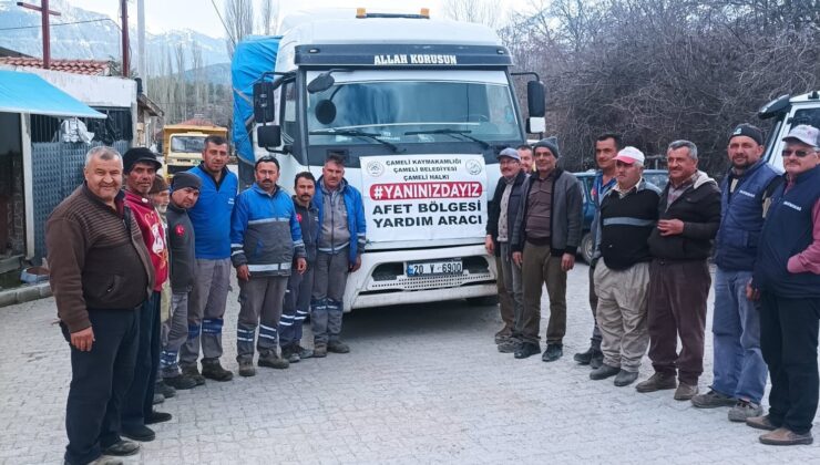 ÇAMELİ’DEN DEPREM BÖLGESİNE ODUN DESTEĞİ