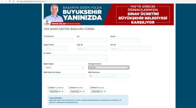 YKS’YE GİRECEK GENÇLERİN SINAV ÜCRETİ BÜYÜKŞEHİR’DEN