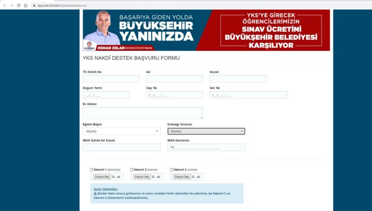 YKS’YE GİRECEK GENÇLERİN SINAV ÜCRETİ BÜYÜKŞEHİR’DEN