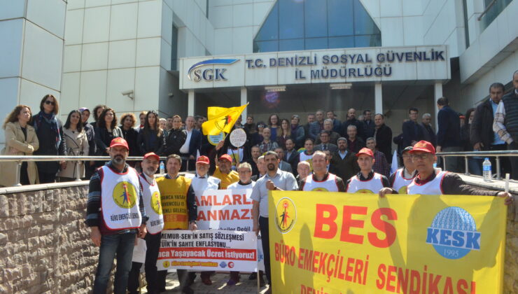 SGK ÇALIŞANLARI TALEPLERİ İÇİN İŞ BIRAKTI