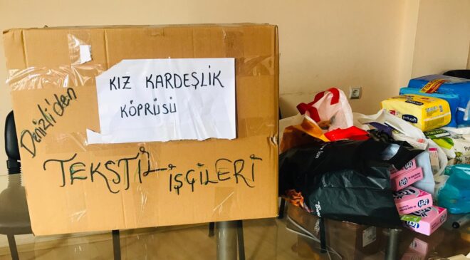 DENİZLİ’DE TEKSTİL İŞÇİLERİ HAYATI YENİDEN KURUYOR