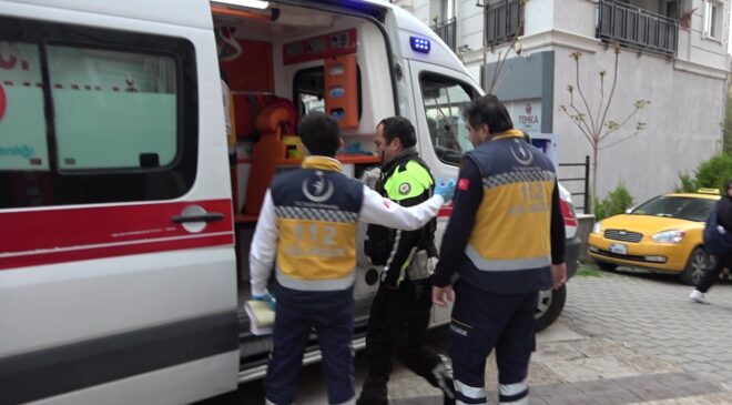 SİLAH GÖSTERDİĞİ POLİSE ÇARPARAK KAÇTI