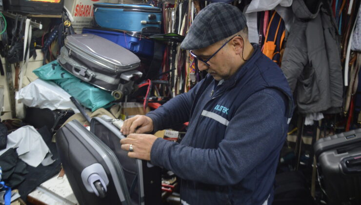 ÇANTA TAMİRCİLERİNDE BAYRAM YOĞUNLUGU