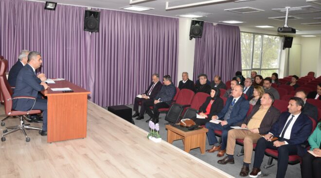  DÖNER SERMAYESİ BULUNAN OKULLARIN DEĞERLENDİRİLMESİ YAPILDI
