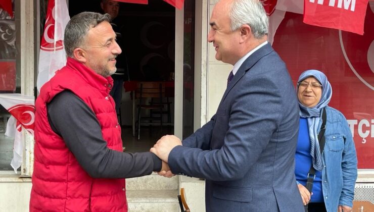 Yusuf Garip’ten MHP ilçe teşkilatlarına teşekkür ziyareti