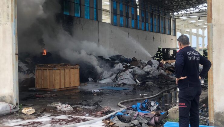 TADİLAT YAPILAN DEPODA YANGIN ÇIKTI