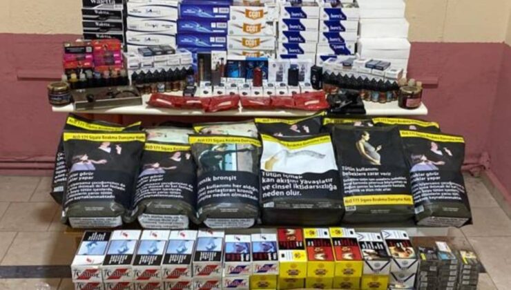 BİNLERCE KAÇAK ÜRÜN ELE GEÇİRİLDİ