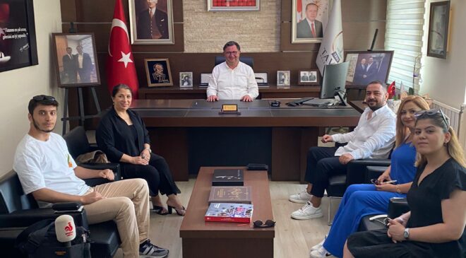 BAŞKAN İNAMLIK’A NEZAKET ZİYARETİNDE BULUNDULAR