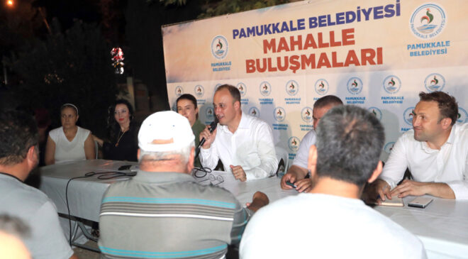 BAŞKAN ÖRKİ, HER AKŞAM İKİ MAHALLEDE VATANDAŞLARLA BULUŞUYOR