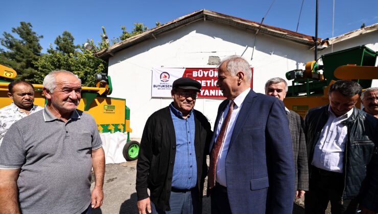 BÜYÜKŞEHİR’DEN BİR DESTEK DE ACIPAYAMLI ÇİFTÇİLERE