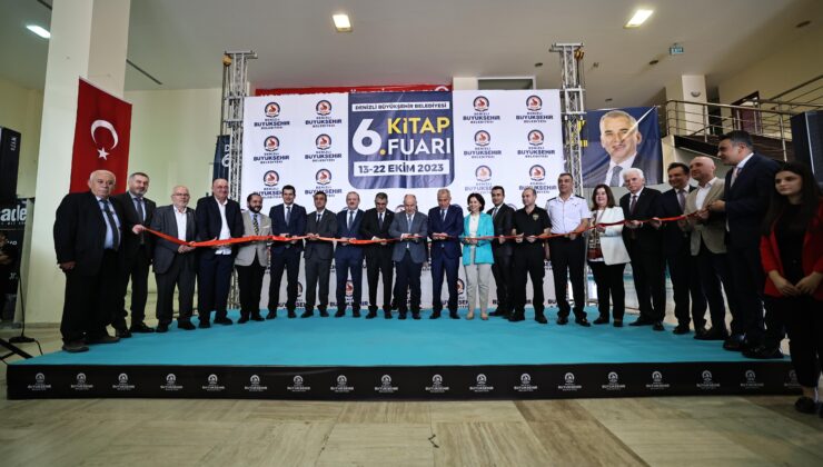 DENİZLİ BÜYÜKŞEHİR BELEDİYESİ 6. KİTAP FUARI AÇILDI