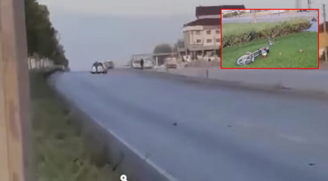 İKİYE BÖLÜNEN MOTOSİKLETİN SÜRÜCÜSÜ HAYATINI KAYBETTİ