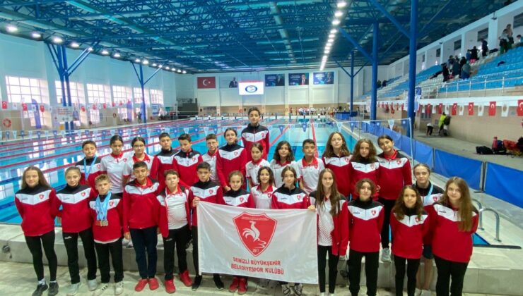 DENİZLİLİ YÜZÜCÜLER 3 ALTIN MADALYAYLA DÖNDÜ