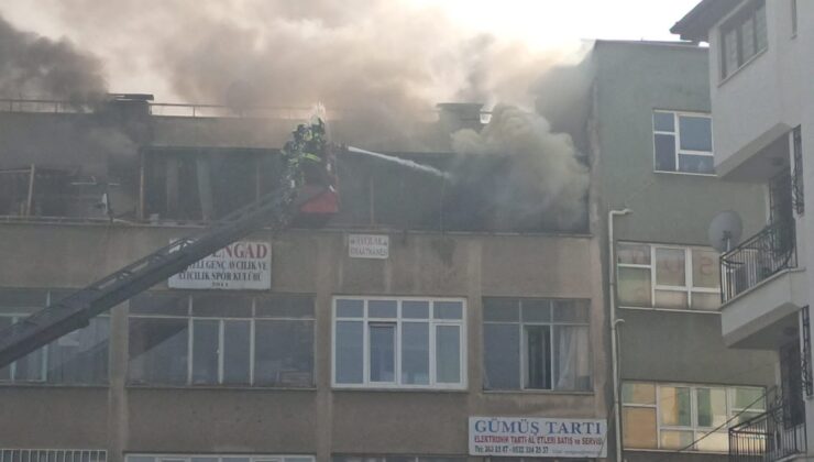 DENİZLİ’DE KORKUTAN YANGIN