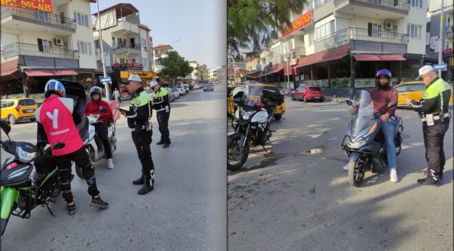 MOTOSİKLET DENETİMLERİ DEVAM EDİYOR