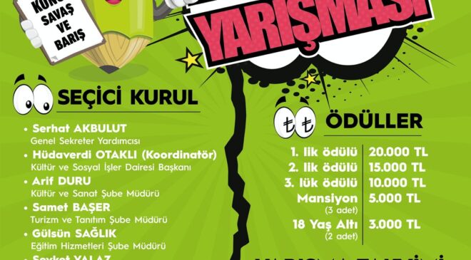 BÜYÜKŞEHİR’DEN 4. ULUSLARARASI KARİKATÜR YARIŞMASI
