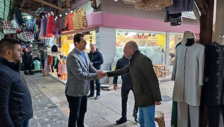 BAŞKAN GÜNGÖR, BAYRAMYERİ VE KALEİÇİ ESNAFINI ZİYARET ETTİ