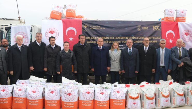 DENİZLİLİ ÜRETİCİLERE TOHUM DESTEĞİ DEVAM EDİYOR