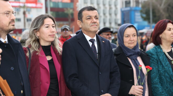 ÇAVUŞOĞLU ÇİFTİ, KADINLAR GÜNÜ’NDE KADINLARLA OMUZ OMUZA