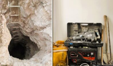 DEFİNECİLER AÇTIKLARI 20 METRELİK KUYUYU ÇIKRIK KURARAK TEMİZLEDİ