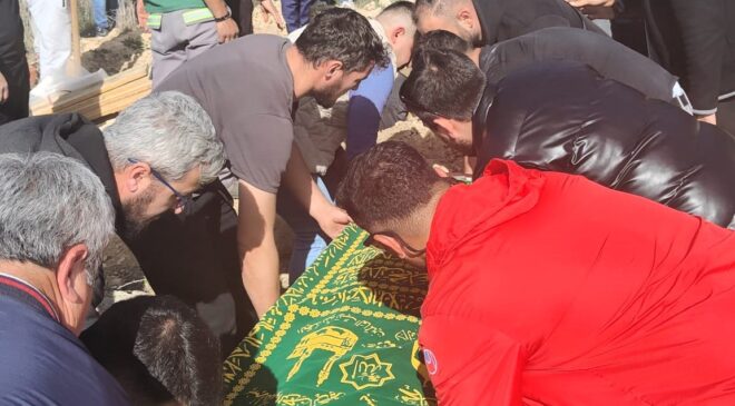 KAZADA HAYATINI KAYBEDEN MOTOKURYE SON YOLCULUĞUNA UĞURLANDI