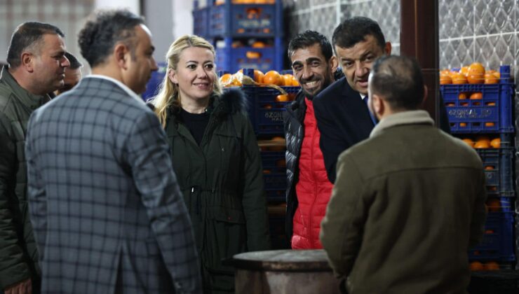 BAŞKAN ŞENİZ DOĞAN’DAN HAL ESNAFINA ZİYARET