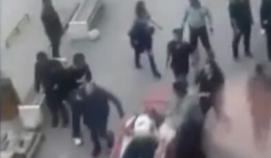 HASTANE KAFETERYASINDA YAŞANAN PANİK ANLARI GÖRÜNTÜLERE YANSIDI