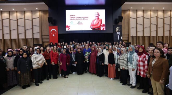 ŞENİZ DOĞAN, KADIN ÇALIŞMA ARKADAŞLARIYLA 8 MART DÜNYA EMEKÇİ KADINLAR GÜNÜNÜ KUTLADI